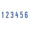 Нумератор 6-разрядный, оттиск 15х3,8 мм, синий, TRODAT 4836, корпус черный, 53199