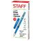 Ручка стираемая гелевая STAFF "College GP-199", СИНЯЯ, хромированные детали, узел 0,5 мм, линия письма 0,35 мм, 142494