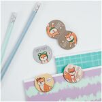 Закладки магнитные для книг, 4шт., 45*185мм, MESHU "Cute dog"