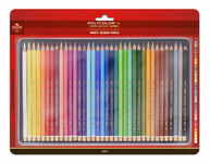 KOH-I-NOOR 3725 (36) Набор высококачественных акварельных цветных карандашей MONDELUZ , металл.короб.в блистере с подвесом, 36 цветов