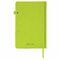 Ежедневник недатированный А5 138x213 мм BRAUBERG "Finest" под кожу, резинка, 136 л., зеленый, 111868