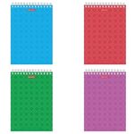 Блокнот А5 146х205 мм, 60 л., гребень, картон, жесткая подложка, клетка, BRAUBERG, "Классика", 129812