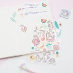 Наклейки ПВХ MESHU "Unicorn rest", 10*21см, 36 наклеек, инд. уп., европодвес