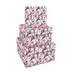 Набор квадратных коробок 3в1, MESHU "Весеннее настроение", (19,5*19,5*11-15,5*15,5*9см)