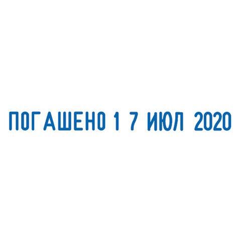 Датер-мини месяц буквами, "12 бухгалтерских терминов", оттиск 45х3,8 мм, синий, TRODAT 4817, корпус черный, 80701