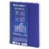 Тетрадь А5, 80 листов, BRAUBERG "Metropolis", спираль пластиковая, клетка, обложка пластик, СИНИЙ, 403397