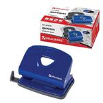 Дырокол металлический BRAUBERG "Universal+", до 25 листов, ассорти (синий /черный), 222526