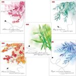 Тетрадь А5, 96 л., HATBER, скоба, клетка, матовая ламинация, тиснение, "Нежность", 96Т5лтВ1