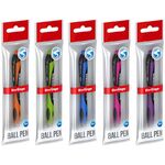 Ручка шариковая автоматическая Berlingo "Color Zone" синяя, 0,7мм, корпус ассорти, пакет с европодвесом