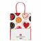Пакет подарочный 17,8x9,8x22,9 см, ЗОЛОТАЯ СКАЗКА "Сердечки", ламинированный, 606580