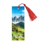 Закладка для книг 3D с линейкой, 150*55мм, ArtSpace "Landscape", декоративный шнурок