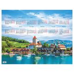 Календарь настенный листовой А2, OfficeSpace "Путешествия", 2024г.