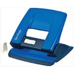 Дырокол Berlingo "Power TX" 20л., металлический, с фиксатором и линейкой, синий