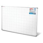 Доска магнитно-маркерная В КЛЕТКУ, 60х90 см, алюминиевая рамка, BRAUBERG "Extra", 237563