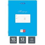 Тетради 12 л. КОМПЛЕКТ 10 шт. BRAUBERG КЛАССИКА, линия, обложка картон, СИНЯЯ, 106654