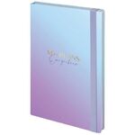 Ежедневник недатированный с резинкой А5 (145х203 мм), BRAUBERG, твердый, 128 л., "Градиент", 114557