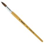 Кисть ПИФАГОР, ПОНИ, круглая, № 10, деревянная лакированная ручка, колпачок, пакет с подвесом, 200839