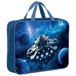 Папка на молнии с ручками BRAUBERG А4, 1 отделение, полиэстер, 80 мм, "Spaceship", 270963