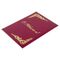 Папка адресная бумвинил "С ЮБИЛЕЕМ!", формат А4, бордовая, индивидуальная упаковка, STAFF "Basic", 129579