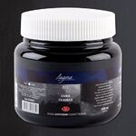 Краска акриловая художественная "Ладога" сажа газовая цв. №801 банка 500мл