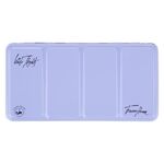 Пенал для акварели на 35 кювет с палитрой «Белые ночи», металл, светло-голубой