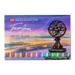 Набор акварельных красок "Белые ночи" Грануляция и Натуральные земли, 12 кювет х 2,5 мл, пластик