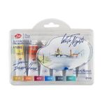 Набор акварельных художественных красок "Белые ночи" Закат, пластиковый коррекс, 6 цветов в тубах по 10мл