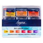 Ладога Набор акварель Ягодный микс в пластиковом коррексе, 6 шт х 2,5 мл