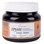 Грунт художественный акриловый "Сонет" черный банка 500мл