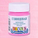 Краска акриловая глянцевая для декоративного творчества "Decola" розовая цв.№322 банка 50мл