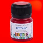 Краска акриловая для декор. тв-ва "Decola" для витража красная цв. №331 банка 20мл