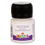 Краска акриловая матовая для декоративного творчества "Decola" белая цв. №104 банка 20мл