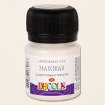 Краска акриловая матовая для декоративного творчества "Decola" слоновая кость цв. №104 банка 20мл