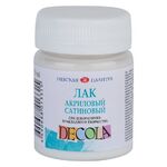 Лак акриловый для декоративного творчества "Deсola" сатиновый банка 50мл