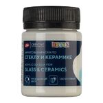 Краска акриловая для декор. тв-ва "Decola" по стеклу и керамике белая цв. №104 банка 50мл