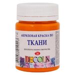 Декола акрил ткань банка 50 мл Мандариновая