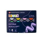 Набор акриловых красок для декор. тв-ва "Deсola" матовый 12 цв. в банках по 20мл