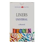 Набор акриловых контуров для декор. тв-ва "Deсola" универсальные цветные 4 цв. в тубах по 18мл