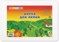 Доска для лепки белая "Цветик", А4