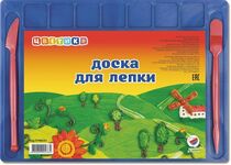 Доска для лепки со стеками "Цветик", А4