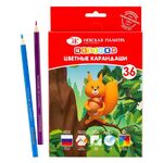 Набор цветных карандашей "Цветик", 36 цветов, в картонной коробке