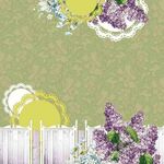 Бумага для скрапбукинга "Летний мотив №№", 5 листов 15х15 см