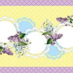 Бумага для скрапбукинга "Летний мотив №№", 5 листов 15х15 см