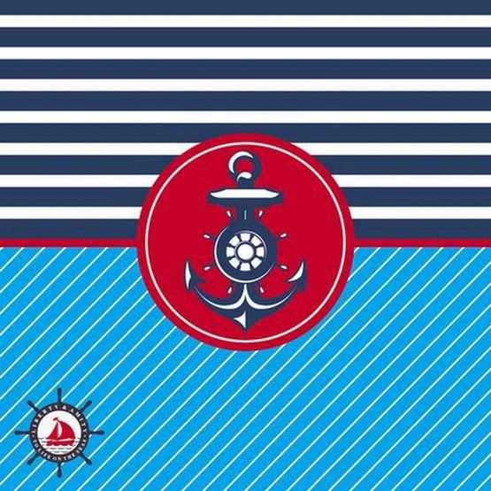 Бумага для скрапбукинга "Морская тема №№", 5 листов 15х15 см