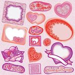 Бумага для скрапбукинга "14 февраля 1", 5 листов 15х15 см