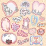 Бумага для скрапбукинга "С днем свадьбы 2", 5 листов 15х15 см