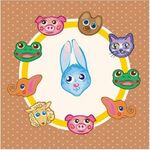 Бумага для скрапбукинга "Детство №№", 5 листов 15х15 см