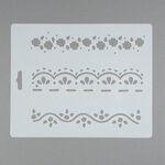 Трафарет, 3 растительных орнамента, 25,5x20,5 см, плаcтиковый