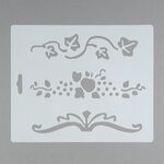 Трафарет, виноград, 25,5x20,5 см, плаcтиковый