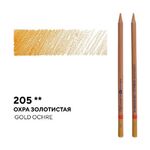 Карандаш профессиональный цветной "Мастер-класс" №205, охра золотистая